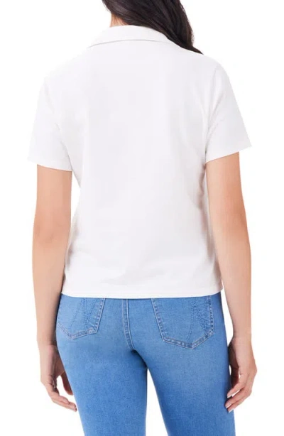 Nzt By Nic+zoe Johnny Collar Stretch Cotton Polo