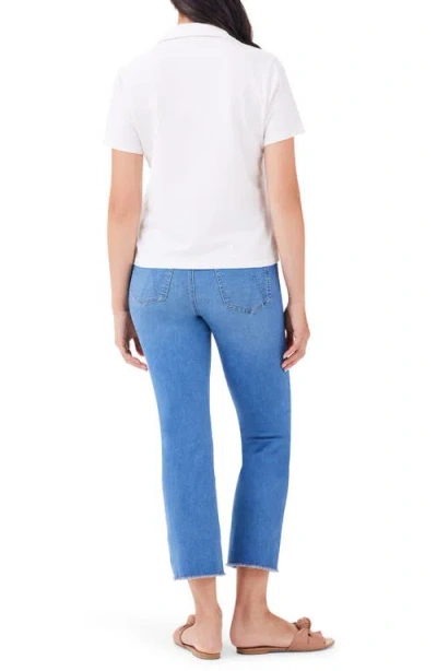 Nzt By Nic+zoe Johnny Collar Stretch Cotton Polo