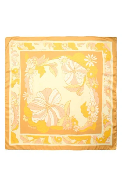 Lack Of Color Retro Floral Square Scarf