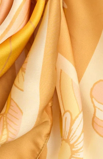 Lack Of Color Retro Floral Square Scarf