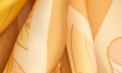 Lack Of Color Retro Floral Square Scarf