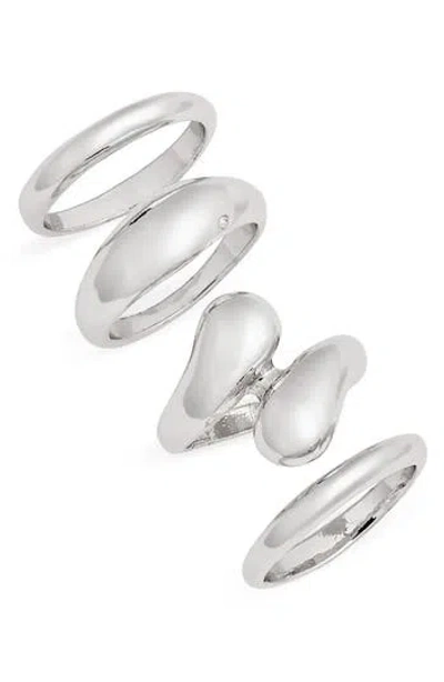 Open Edit Set Of 4 Mixed Rings