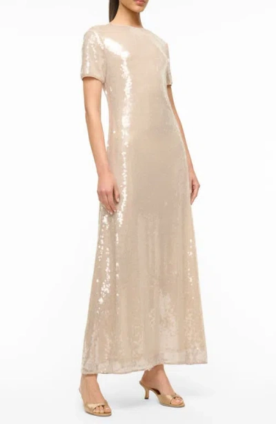 Staud Safi Sequinned Maxi Dress
