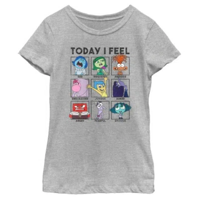 Inside Out 2 Girl's  Today Moods  Graphic T-shirt