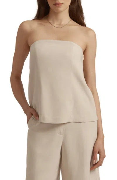Favorite Daughter The Oliver Bustier Strapless Top In Brown