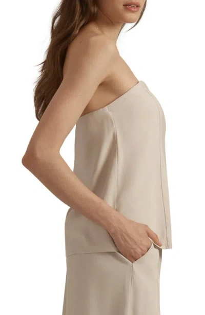 Favorite Daughter The Oliver Bustier Strapless Top In Brown