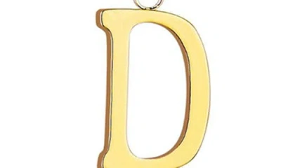 Adornia Initial Charm Tennis Necklace