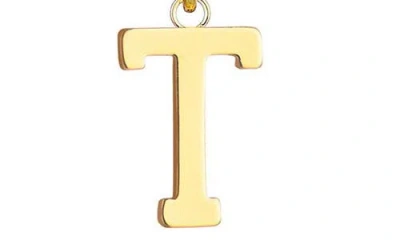 Adornia Initial Charm Tennis Necklace