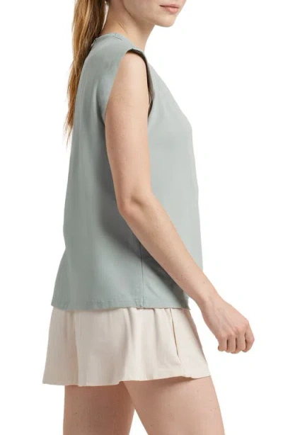 Three Dots Kimberly Cotton Jersey Muscle Tank