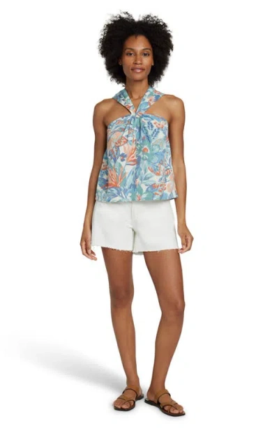 Faherty Bay Twist Organic Cotton Top In Blue