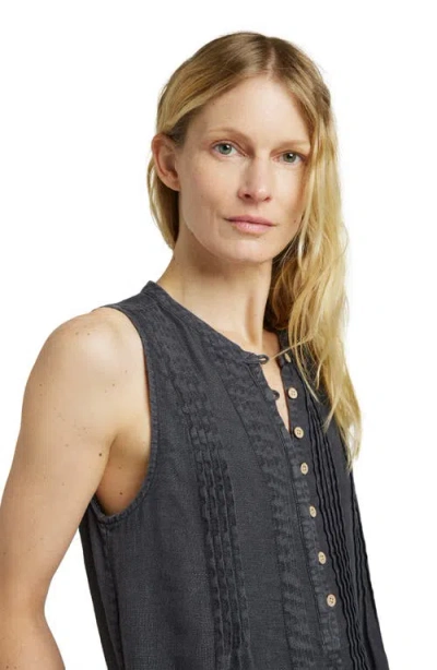 Faherty Isha Linen Denim Shift Dress