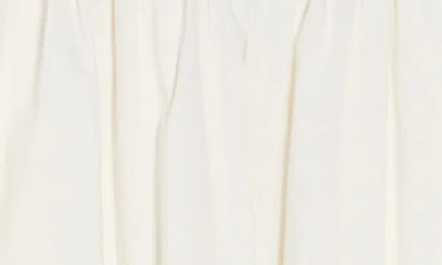 Vero Moda Friba Cotton Blend Bubble Hem Skirt In White