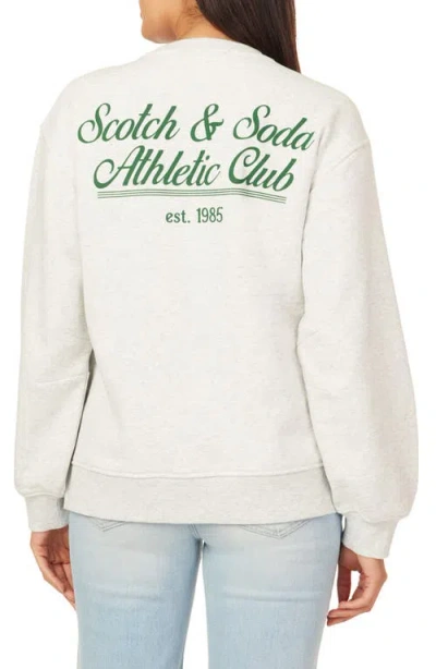 Scotch & Soda Oversize Side Vent Sweatshirt In Gray