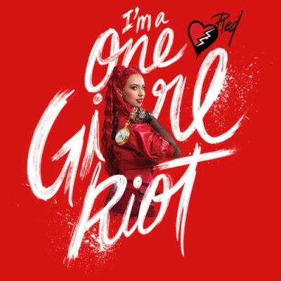 Descendants: The Rise Of Red Girl's Descendants The Rise Of Red I'm A One Girl Riot  Graphic T-shirt In Red