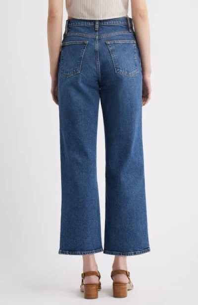 Frame The Wide High Waist Ankle Wide Leg Jeans