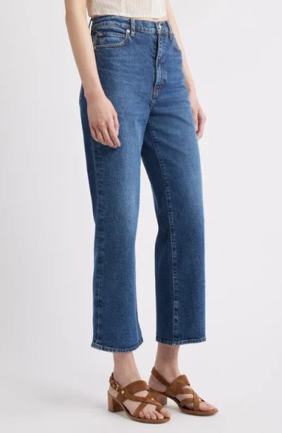 Frame The Wide High Waist Ankle Wide Leg Jeans