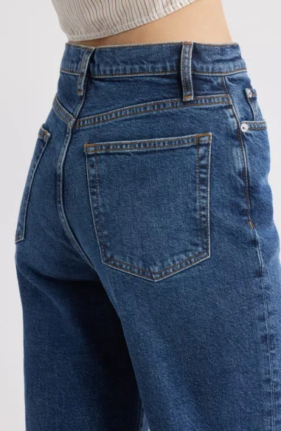 Frame The Wide High Waist Ankle Wide Leg Jeans