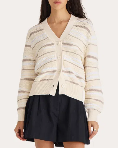 Merlette Women's Aluna Stripe Cotton Cardigan