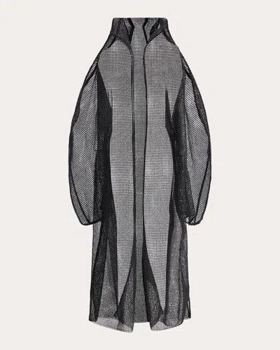 Maticevski Women's Chronicles Mesh Overcoat In Black