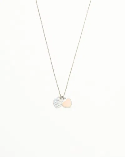 Tiffany & Co Return To Mini Double Heart Pendant Necklace