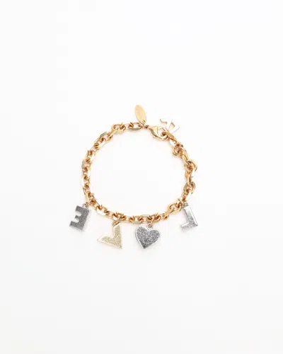 Pre-owned Louis Vuitton Love Charm Bracelet In Gold