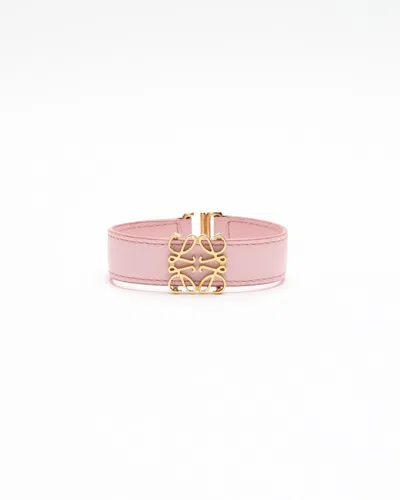 Loewe Anagram Leather Bracelet