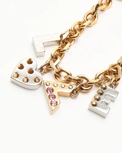 Pre-owned Louis Vuitton Love Charm Bracelet In Gold