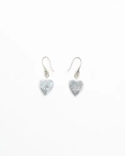 Gucci Dangling Silver Heart Earrings