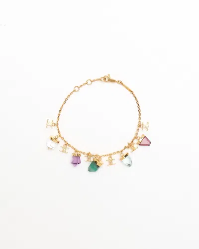 Celine Céline Triomphe Crystal Bracelet