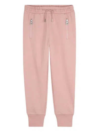 Dkny Zip-pocket Jogger Trousers In Pink