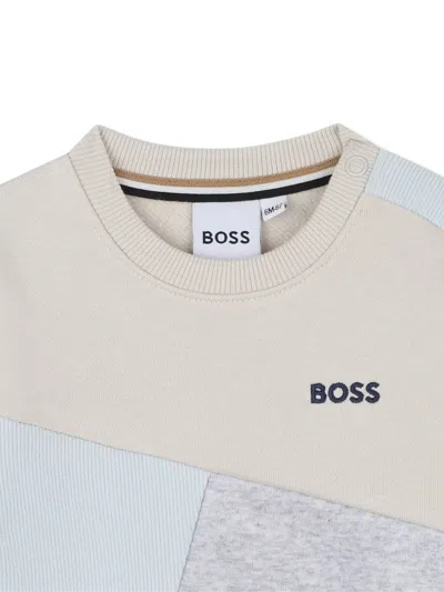 Bosswear Colourblock Sweatshirt In Brown