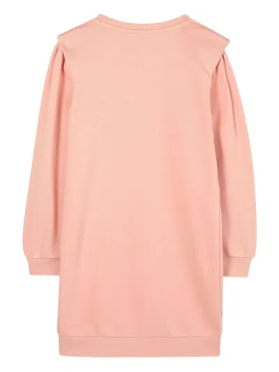 Bosswear Logo-embroidered Dress In Pink