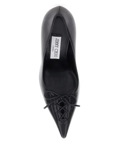 Jimmy Choo Scarlett 95 Pumps With Pointed Toe And Square Cut Design In Black