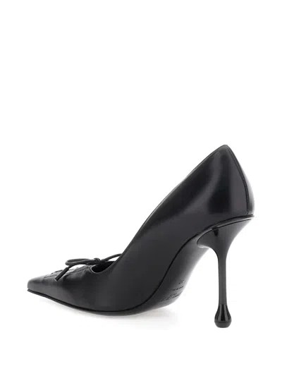 Jimmy Choo Scarlett 95 Pumps With Pointed Toe And Square Cut Design In Black
