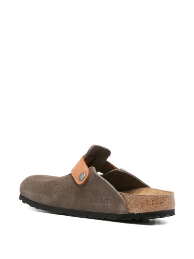 Birkenstock Boston Slippers In Brown