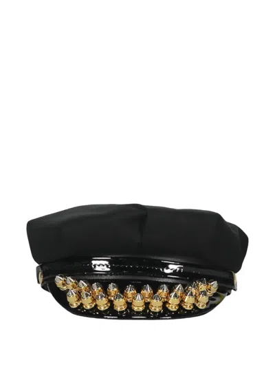 Moschino Spiked Hat In Black