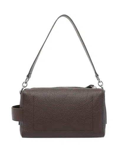 Hogan Leather Zip-top Shoulder Bag