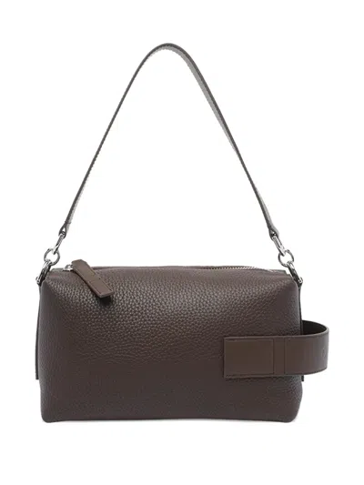 Hogan Leather Zip-top Shoulder Bag