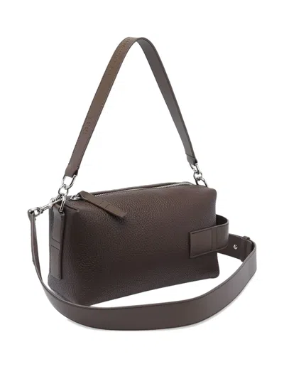 Hogan Leather Zip-top Shoulder Bag
