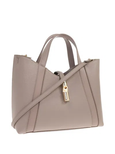 Furla Structured Shoulder Bag With Crossbody Strap And Top Handle