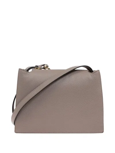 Furla Nuvola S Stucco Gray Crossbody Bag