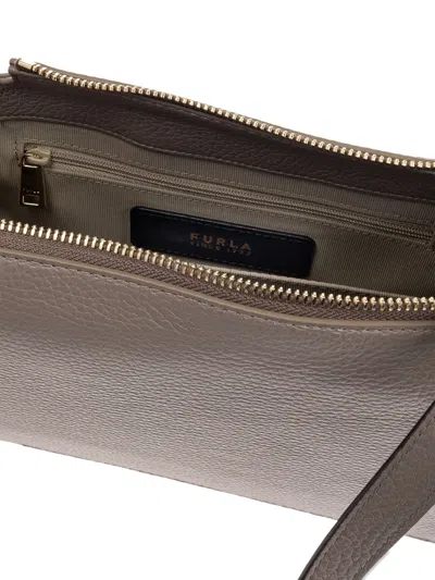 Furla Nuvola S Stucco Gray Crossbody Bag