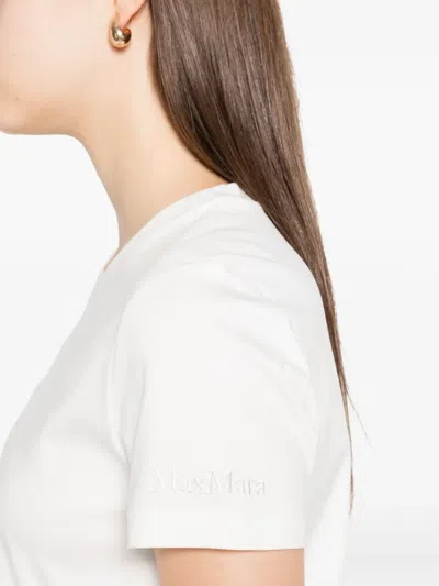 Max Mara Cotton T-shirt In White