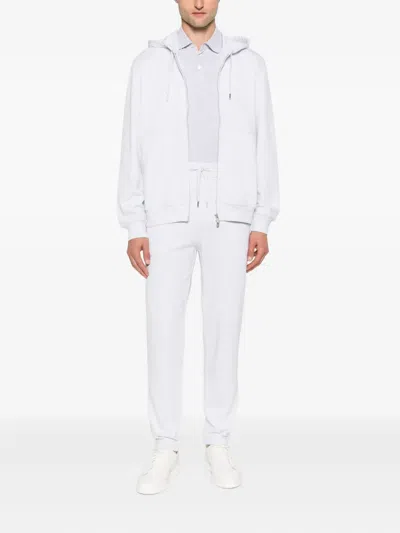 Brunello Cucinelli Cotton Sweatpants Back Pockets In White