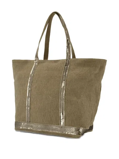 Vanessa Bruno Large Sequin-embellished Linen Tote Bag