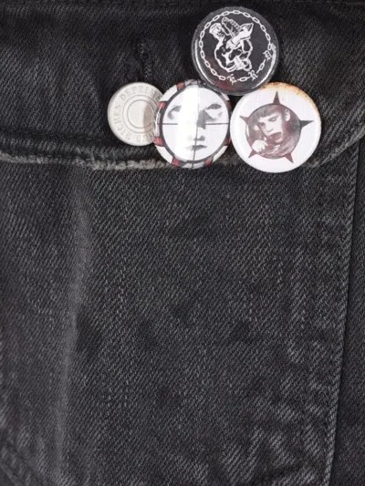 Enfants Riches Deprimes Black Type Vii Pin Assemblage Denim Jacket In Gray