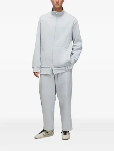 Y-3 X  Mesh-panel Track Pants In Gray