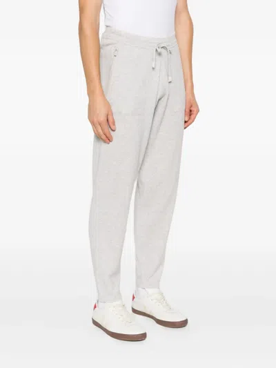 Eleventy Zipper Pocket Sweatpants In White