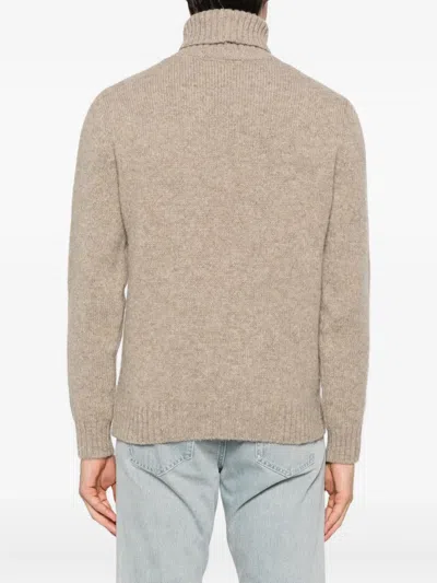 Eleventy Turtleneck Sweater In Brown