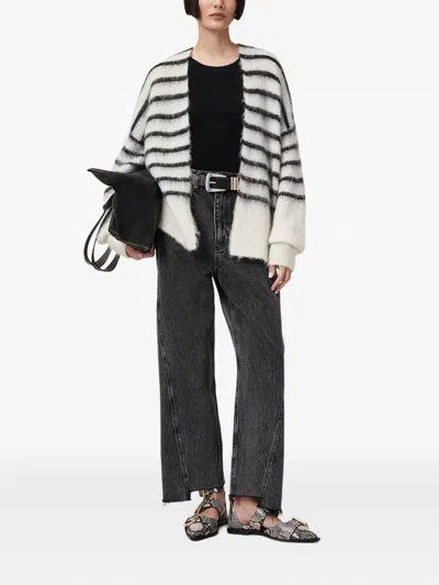 Allsaints Riga Striped Cardigan In Multi
